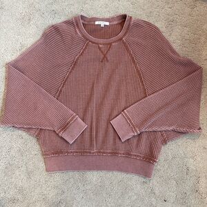 Z Supply Waffle Knit Long Sleeve